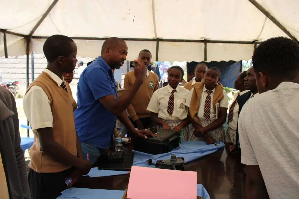 High school students during an career fair organized by St. Martin CSA